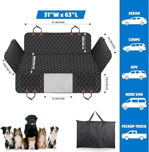 Dog Seat Cover for BackSeat， Car Dog Seat - Image 3