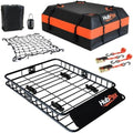 Roof Mount Cargo Carrier Basket & 15 Cu Ft. Waterproof Cargo Bag by Unknown