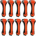 BFXM Car Window Breaker Hammer and Seat Belt Cutter 2-in-1, 10 Packs by BFXM