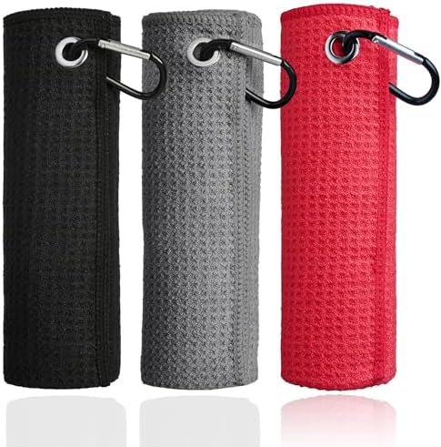 Mile High Life Microfiber Golf Towel 3 Pack Waffle by MileHighLife