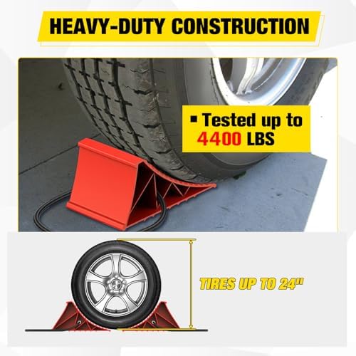 Nilight Wheel Chocks, Heavy Duty Wheel Stopper - Image 3