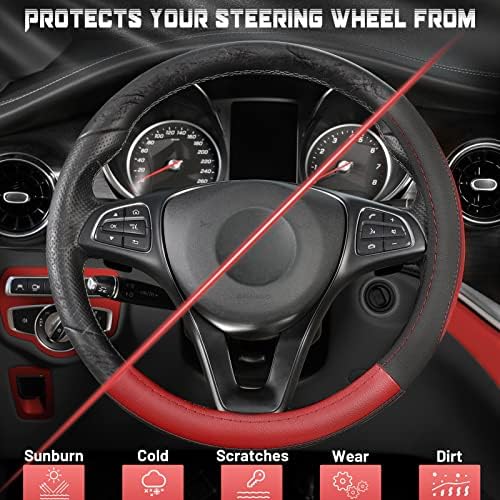 SEG Direct Car Steering Wheel Cover - Image 4