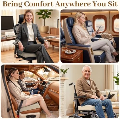 TranquilRelax Memory Foam Seat Cushion - Image 6