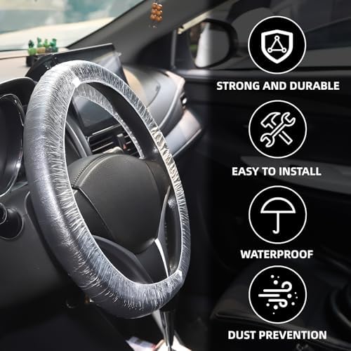100PCS Disposable Steering Wheel Covers, Disposable Steering Wheel Protector - Image 3