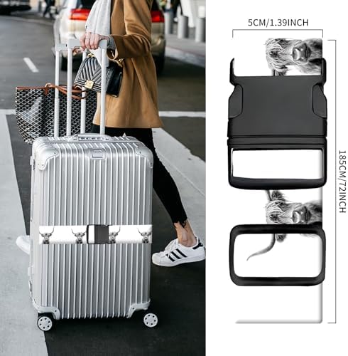 Luggage Straps for Suitcases, Heavy Duty Travel Belt - Image 3