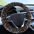 Accmor Fuzzy Steering Wheel Cover, Leopard Fluffy Car Wheel Cover by Accmor