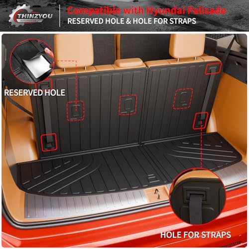Trunk Mat with Backrest Mat for 2026 Hyundai Palisade Gas - Image 3