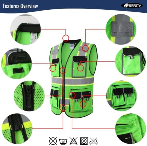 JKSafety Reflective Safety Vest - Image 4