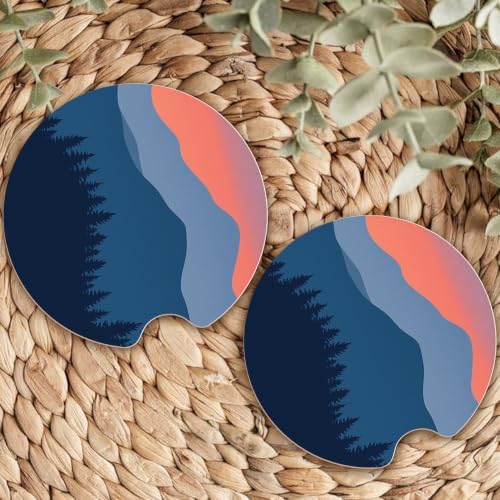 Ceramic Car Coasters – Absorbent Car Cup Holder Coaster Set - Image 7
