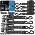 Ratchet Straps 4 Pack, 208LBS Break Strength by Unknown