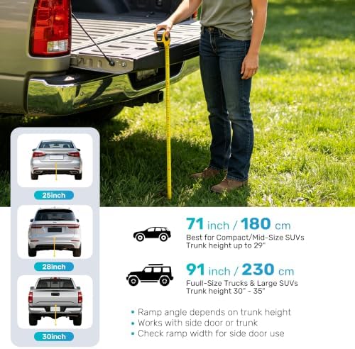 Heeyoo 71" Extra Long Dog Ramp for Car SUV Truck - Image 6