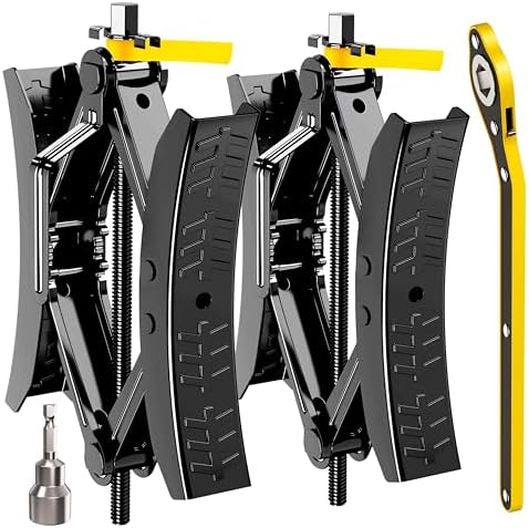 Camper Wheel Chock Stabilizer 2 Sets, Heavy Duty X-Shaped Stabilizer by CircleRoad