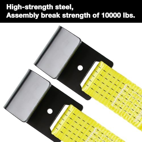 Tow Dolly Basket Straps with Flat Hook Fit 14" 15" 16" Car Tires - Image 4
