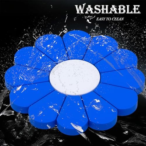 4-Pack Car Cup Holder Coaster Inserts, Daisy Shape, 2.75 Inch Non-Slip Silicone - Image 5