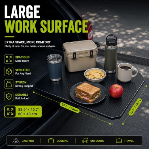 Rear Cargo Table for Tesla Model Y Long Range 2020-2026, Foldable SUV Camping - Image 2