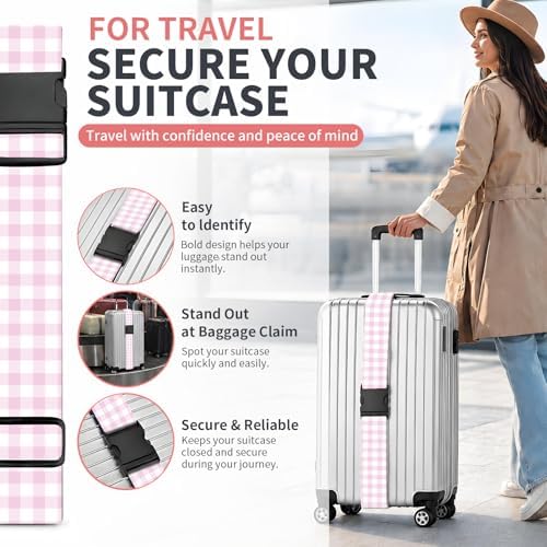 Luggage Strap for Suitcases Adjustable Travel Belt - Image 2