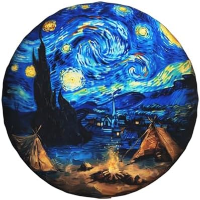 Starry Night Camping Spare Tire Cover Wheel Protectors Weatherproof Universal by Unknown