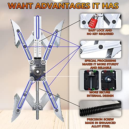 Camper X-Shaped Wheel Chock Stabilizer, 2 Sets RV Stabilizer Wheel Chock Scissor - Image 4
