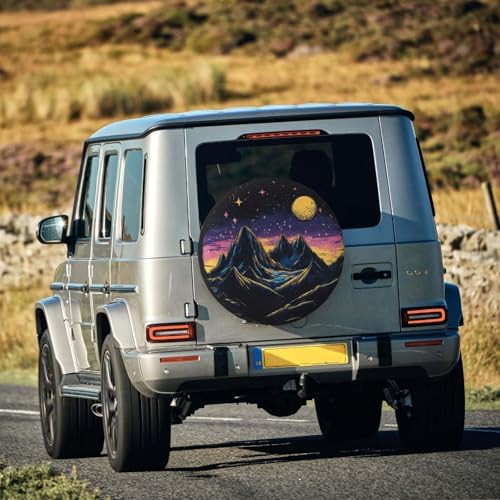 Spare Tire Cover Mountains Nature Scenery Wheel Covers Weatherproof Universal - Image 7