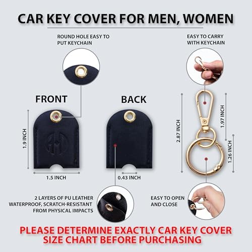 Leather Key Sleeve for Broken Car Key Loop Replacement - Image 2