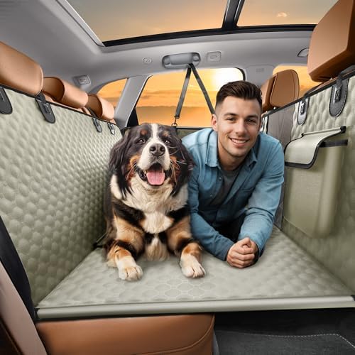 Back Seat Extender for Dogs, Heavy Duty Dog Car Seat Cover for Back Seat by SHARLOVY
