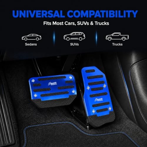 2 PCS Non-slip Pedal Pads Set, Alloy Brake and Accelerator Pedal Protectors - Image 5