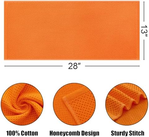 Kitinjoy 100% Cotton Waffle 4-Pack Kitchen Towels - Image 2