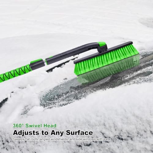 SEAAES 48 Inch Extendable Snow Brush, Windshield Ice Scraper - Image 6