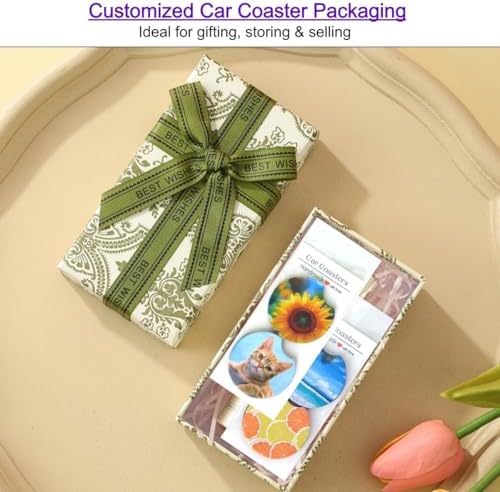 50 Sets Sublimation Car Coaster Packaging - Image 6
