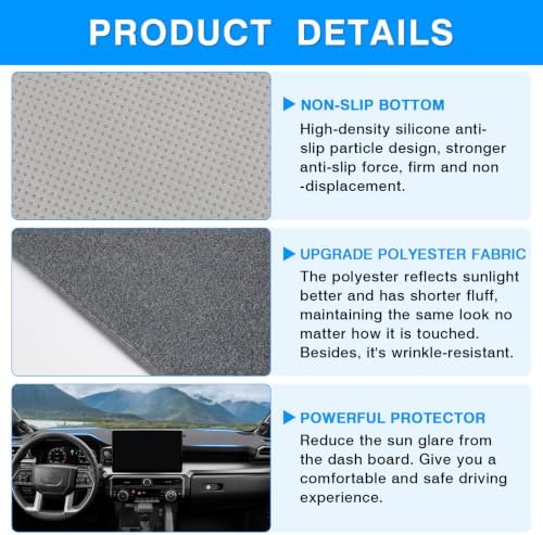 Autorder Gray Dashboard Cover Mat - Image 6
