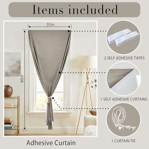 100% Blackout Self Adhesive Portable Curtains - Image 6