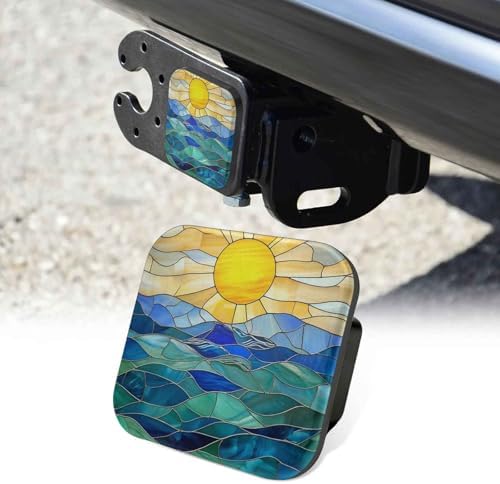 Trailer Hitch Cover 2 Inch Square Receiver Hitch Cover Rubber Tube Plug by Unknown