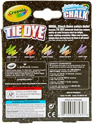 Crayola Tie Dye Chalk 5ct - Image 5