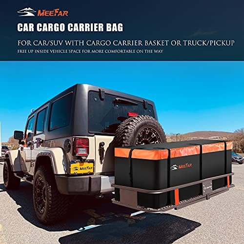 Hitch Mount Cargo Carrier Bag 100% Waterproof 19.7 Cubic Feet Luggage Rack - Image 2