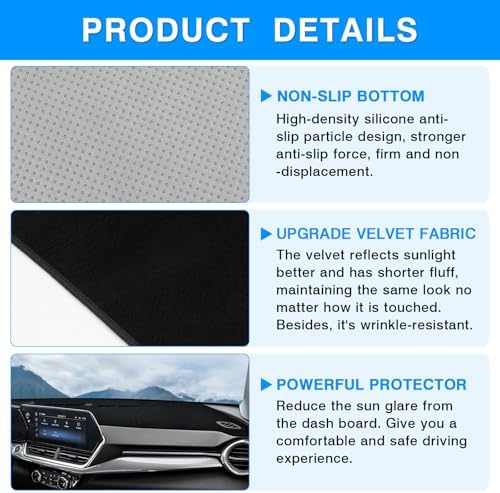 Autorder Dashboard Cover Mat for 2024 2025 2026 Chevy/Chevrolet Trax - Image 6