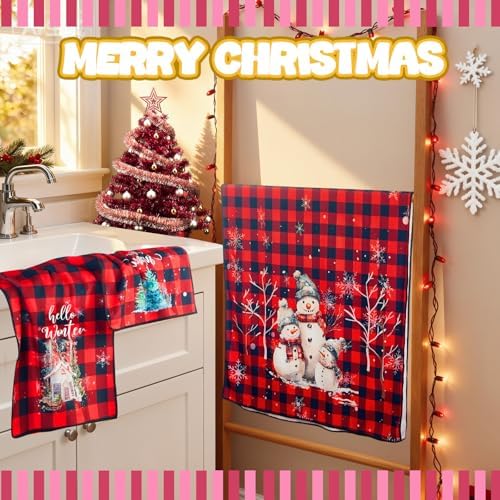 Peryiter 3 Pack Buffalo Decorative Bath Towel Set - Image 4