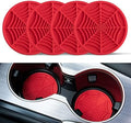 Alpmosn 4PCS Spider Web Car Coasters by alpmosn