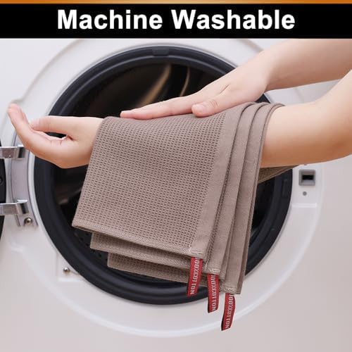 Homaxy 100% Cotton Waffle Weave Kitchen Towels, 6 Pack - Image 5