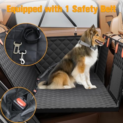 PETICON Dog Car Seat Cover for Back Seat, Hard Bottom Back Seat Extender - Image 5