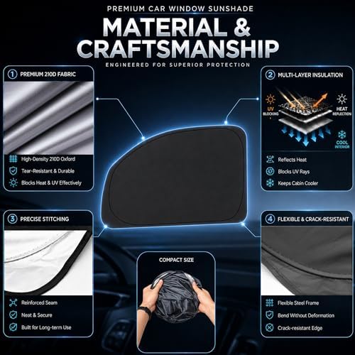 Front Windshield ＆ Side Window Sun Shade - Image 5