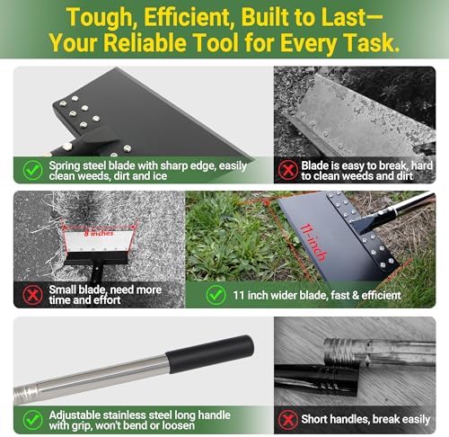 Weed Scraper 65 Inch Garden Flat Shovel - Image 5