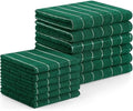 Homaxy Microfiber Kitchen Towels and Dishcloths Sets, 12 Pack, Dark Green by Homaxy