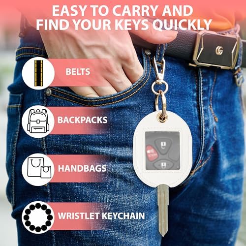Leather Remote Key Fob Sleeve for Broken Car Key Loop Replacement - Image 6