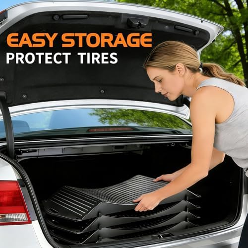 Tire Cradles Set of 4Pack Anti-Slip Pads Tire Saver Ramps - Image 5