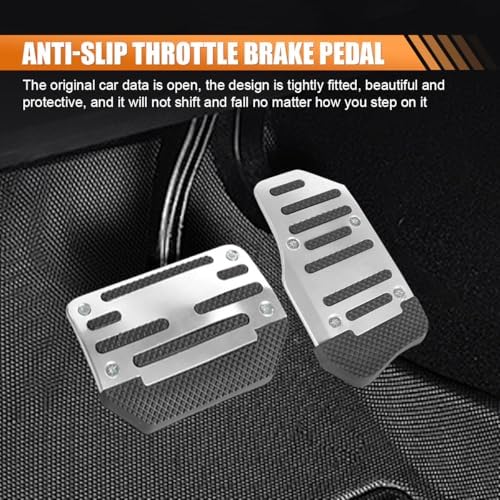 ZIMISI 2PCS Non-Slip Car Pedal Covers, Automatic Transmission Gas Pedal Pads Kit - Image 3