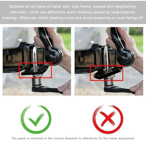 DXNQ Hitch Tightener Clamp, Anti-Rattle Steel Trailer Hitch - Image 5