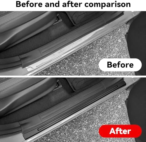 4PCS Door Sill Protector Compatible - Image 2