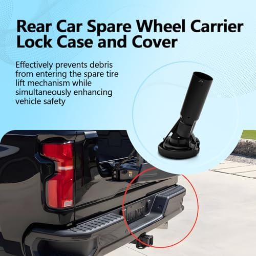 Rear Car Spare Wheel Carrier Lock Case and Cover Compatible - Image 2
