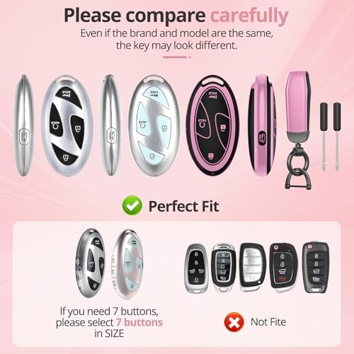 for Hyundai Key Fob Cover & Leather Keychain - Image 2