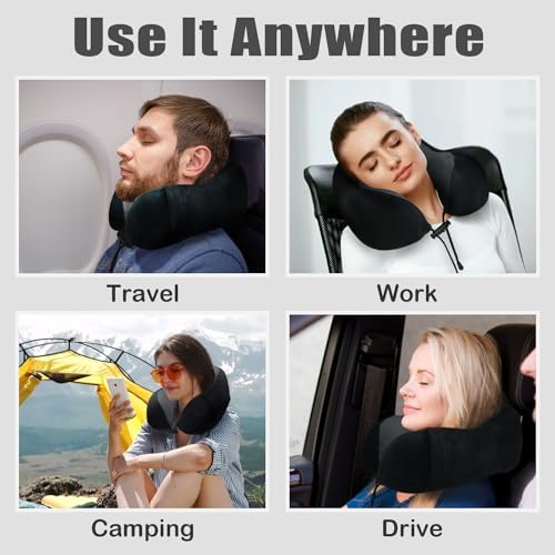 Travel Pillow, Memory Foam Neck Pillow - Image 6